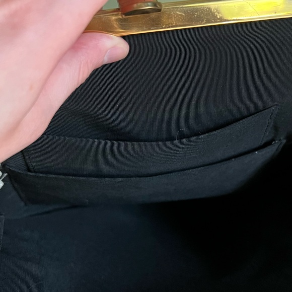 Vintage Suede Handbag, Snake Handle, Genuine Leather Purse - Picture 8 of 8